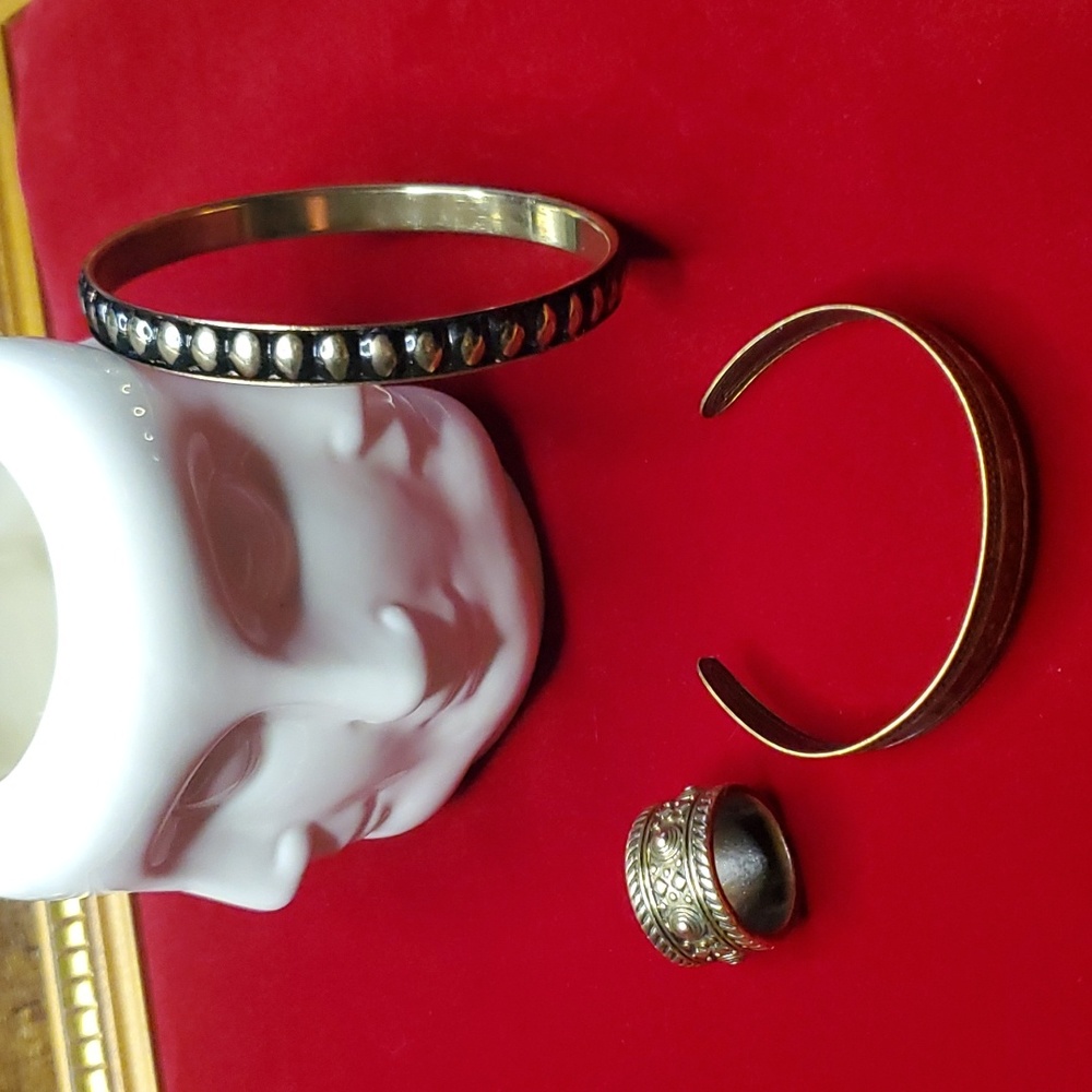 Vintage - Celtic / Etruscan Bracelet & Ring Lot *Unisex*